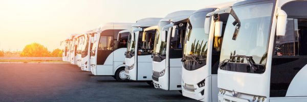 tourist-buses-on-parking-at-sunrise-or-sunset